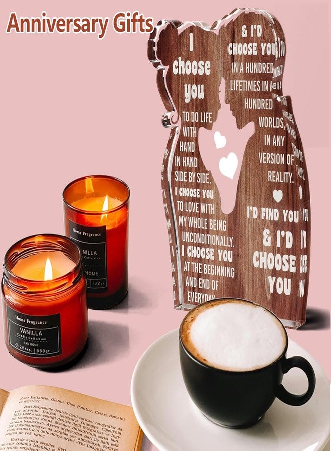 MAMAGIFTREE "I Choose You" Anniversary and Wedding Gifts | Perfect for Him, Her, Couples | Valentine's Day, Engagement, Bridal Shower Gifts - Heartfelt Acrylic Plaque - Image 5