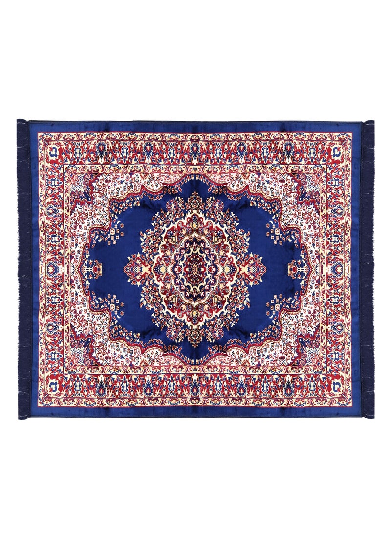 Raymond Raymond Home Area Rugs Short Pile Carpet for Living Room Bedroom Yarn Dyed Anti Slip Carpet 650 GSM Pile 4 MM  - (120 * 180 CM) Teal  - Image 1
