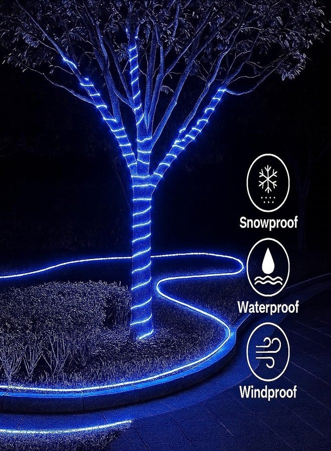 Gesto 5 Meter Rope LED Strip Lights | 120 LED/Mtr Waterproof Outdoor Lights for Balcony, Home Decor, Cove Light for False Ceiling | Flexible, Cuttable Strip Light for Diwali Decoration - Blue - Image 2
