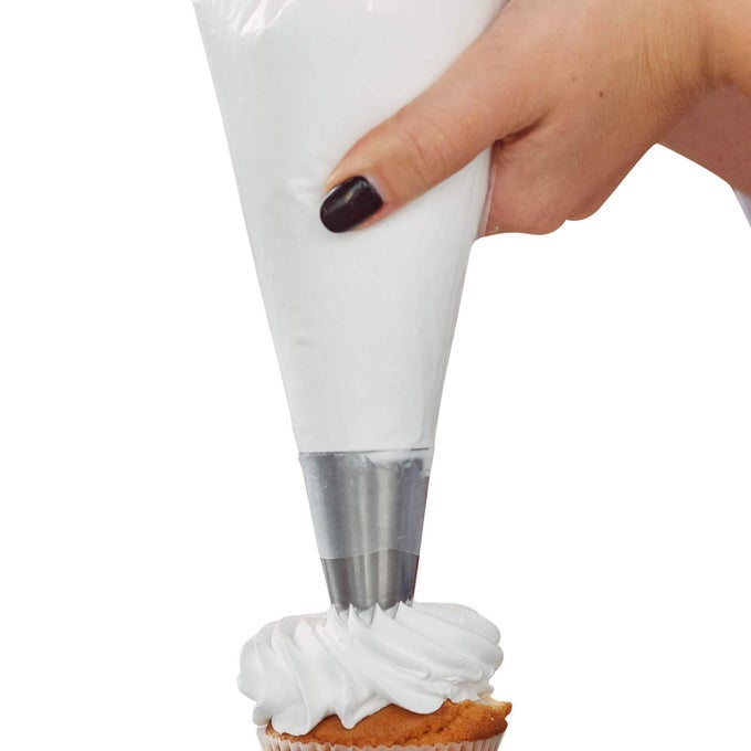 100PCS EXTRA LARGE ANTIBURST PIPING BAGS DISPOSAL PASTY BAGS FOR CAKE AND BUTTERCREAM FROSTING CUPCAKE BAKING DECORATING ICING THICK NONSLIP FOR ALL SIZE TIPS AND COUPLES 18 INCH