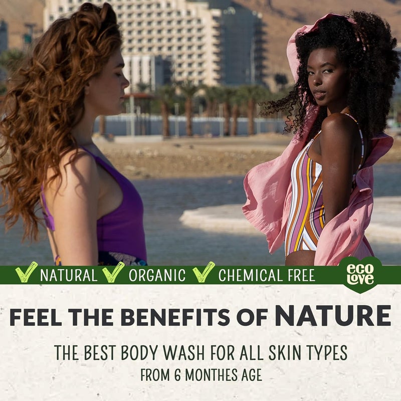 ecoLove Natural Moisturizing Body Wash for Dry Skin With Organic Cucumber No SLS or Parabens Vegan and CrueltyFree Shower Gel 176 oz - Image 4