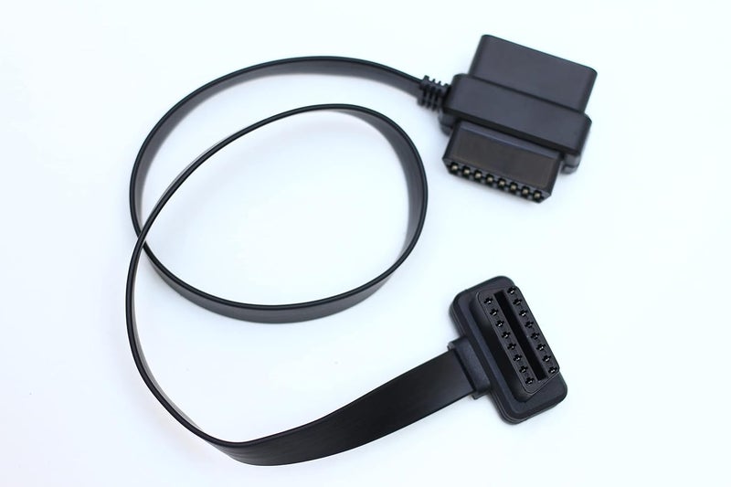 MapOut24 OBD2 Extension Cable OBD II OBD2 16 Pin Splitter T Splitter 16 pin OBD to 16 pin Female t-Splitter Cable Round Cable-Black SMPL053 - Image 3