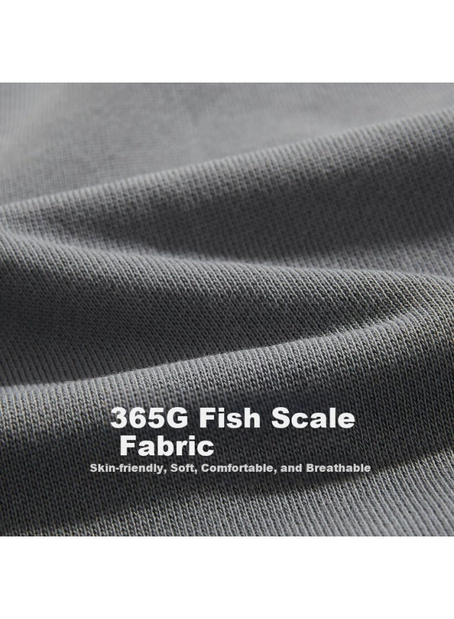 Cabbeen 365g Fish Scale Fabric Knitted Men's Fish Scale Sweatpants Structural Splicing Curved Blade Winter Trousers