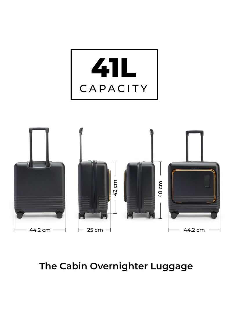 Mokobara The Cabin Overnighter - Premium Polyurethane Material | Money Moves Sunray, Black & Yellow - Image 2