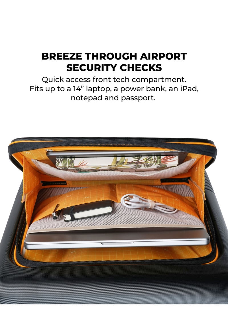 Mokobara The Cabin Overnighter - Premium Polyurethane Material | Money Moves Sunray, Black & Yellow - Image 4