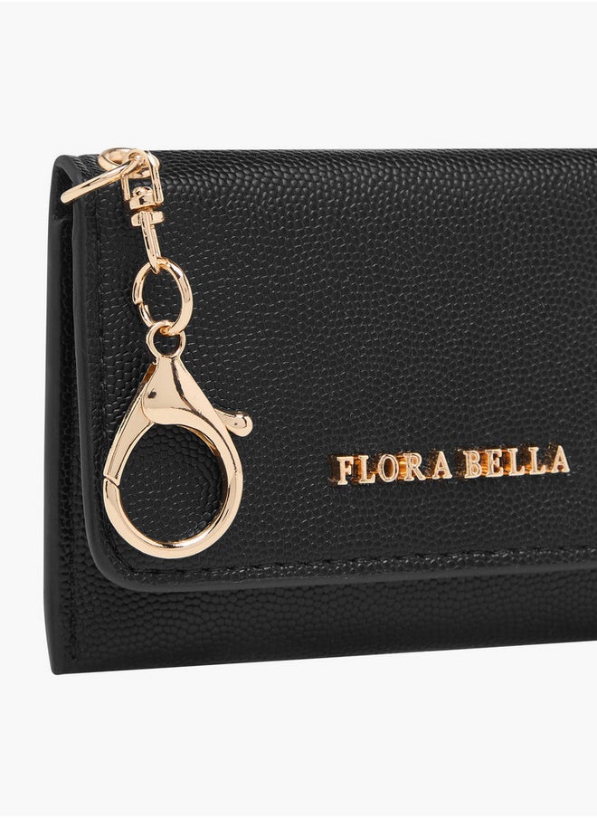 Flora Bella By Shoexpress Textured Cardholder with Keyring  - Image 3