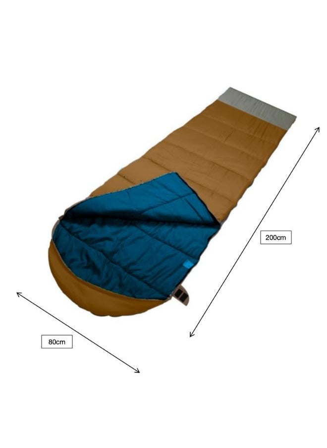 Generic Outdoor Camping Sleeping Bag Hiking Training Lunch Break Duck Down Sleeping Bag Size: 200cm*80cm  - Image 2