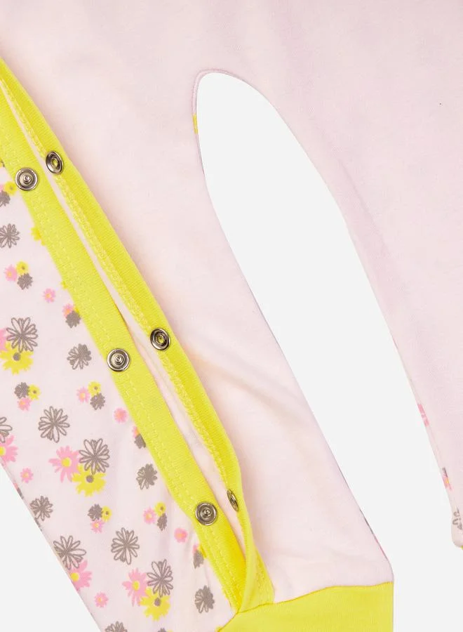 Babies Basic babies basic Floral Print Long Sleeves Sleepsuit