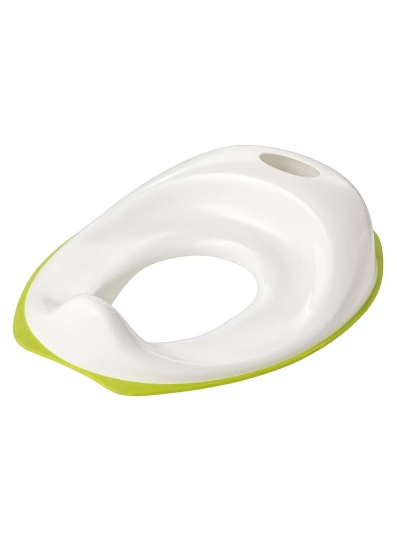 Baby Bath Seat Cover, Plastic and Synthetic Rubber, White/Green - Image 1