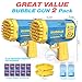 JONEG Toys for 38 Year Old Boys Girls 2 Pack Bubble Machine for Kids with Bubble Solution Gifts for 3 4 5 6 7 8 Years Old Boy Birthday Toy for Kid Toddlers Ages 46 Outdoor Wedding Bubbles Wands - Image 3