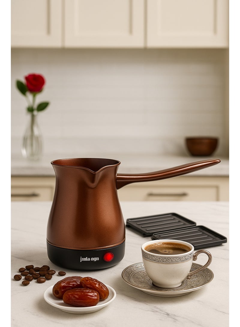 Home Master Electric Turkish Coffee Maker – 300 ml Capacity, 500W Power, Quick Practical Design with Thermal Insulation - Image 1