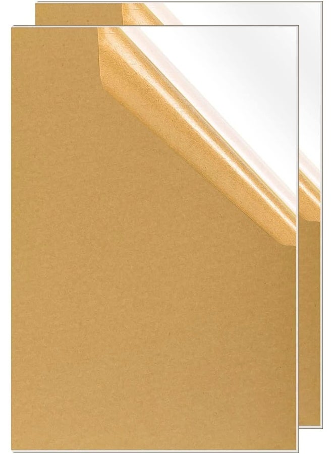 TPGP ورقة أكريليك A4 ورقة بلاستيكية شفافة A4 لوحات بلاستيكية للحرف اليدوية DIY، الرسم، الطباعة، إطار الصور (297 × 210 مم) مجموعة من 2 قطعة - Image 1