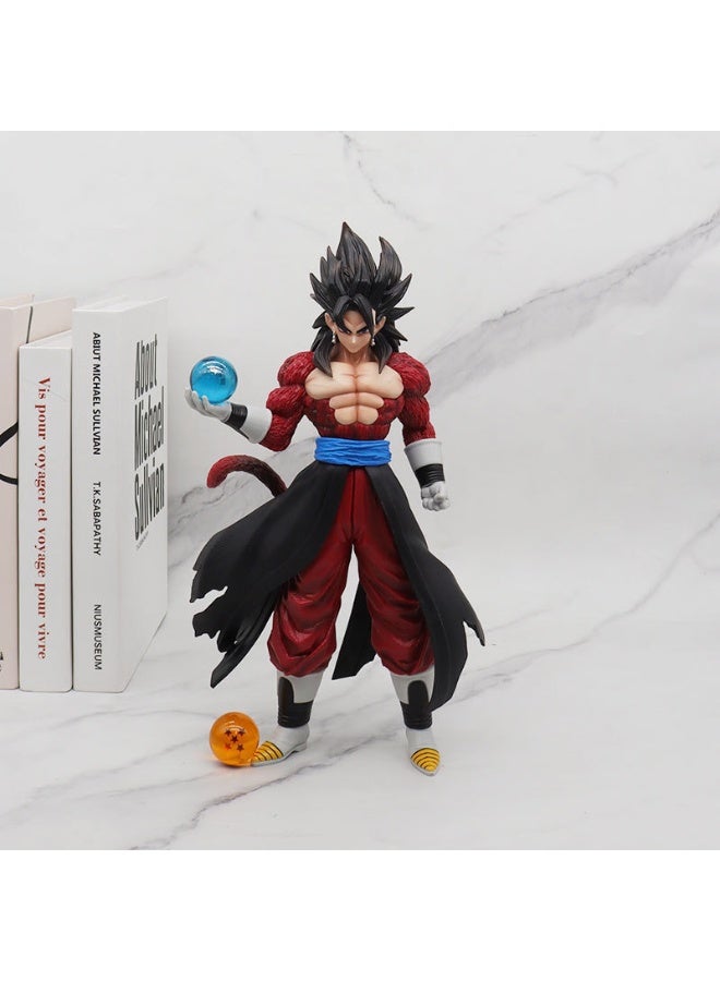 Dragon Ball Super Saiyan Giant Standing Super Saiyan 4 Goku with Blue Dragon Ball, 29.5cm Figure, Perfect Birthday Gift and Captivating Desktop Decoration - Image 2