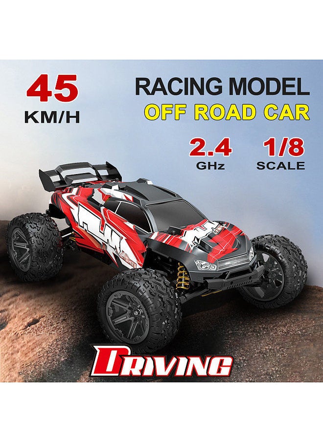 Generic - Off-Road Truck RC Car High Speed 45km/h 1/8 2.4GHz Racing Car RTR Toy for Kids Boys - Image 1