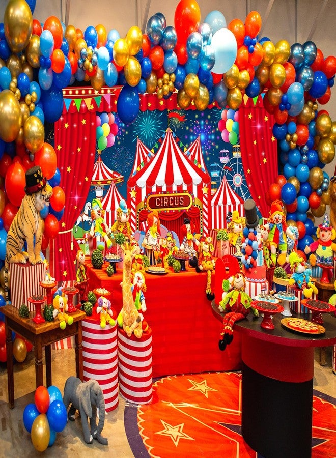 Mocsicka Carnival Backdrop Banner for Carnival Decorations Circus Backdrop for Carnival Theme Party Decorations Night Circus Tent Banner for Photography Background (Night, 70.8 x 43.3 Inch) - Image 3