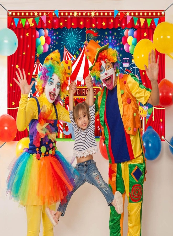 Mocsicka Carnival Backdrop Banner for Carnival Decorations Circus Backdrop for Carnival Theme Party Decorations Night Circus Tent Banner for Photography Background (Night, 70.8 x 43.3 Inch) - Image 2