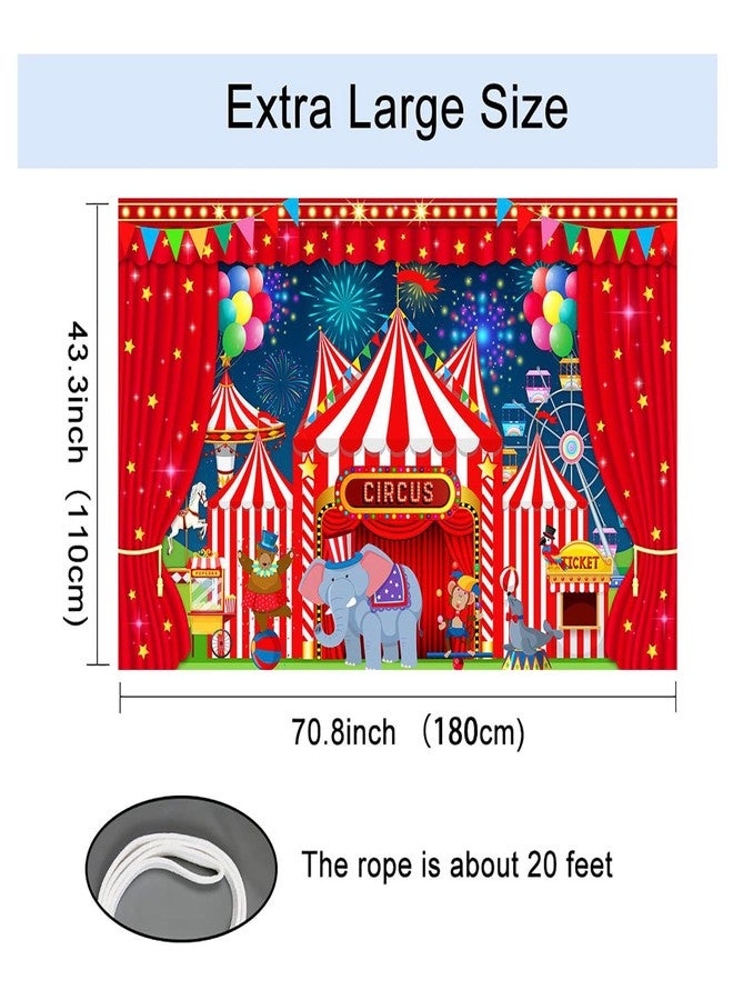Mocsicka Carnival Backdrop Banner for Carnival Decorations Circus Backdrop for Carnival Theme Party Decorations Night Circus Tent Banner for Photography Background (Night, 70.8 x 43.3 Inch) - Image 4