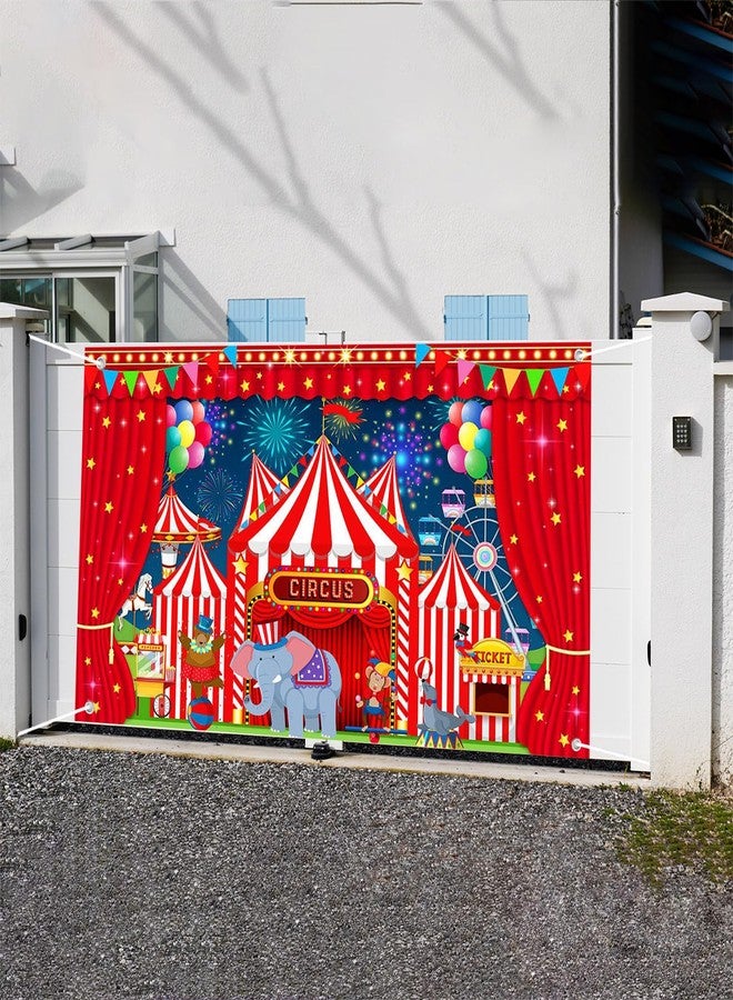 Mocsicka Carnival Backdrop Banner for Carnival Decorations Circus Backdrop for Carnival Theme Party Decorations Night Circus Tent Banner for Photography Background (Night, 70.8 x 43.3 Inch) - Image 5