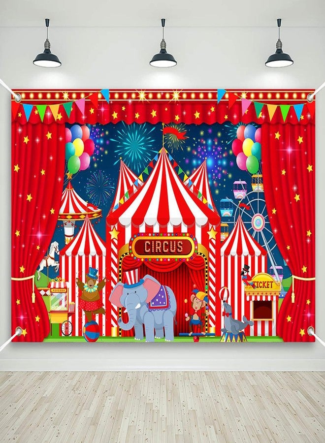 Mocsicka Carnival Backdrop Banner for Carnival Decorations Circus Backdrop for Carnival Theme Party Decorations Night Circus Tent Banner for Photography Background (Night, 70.8 x 43.3 Inch) - Image 1