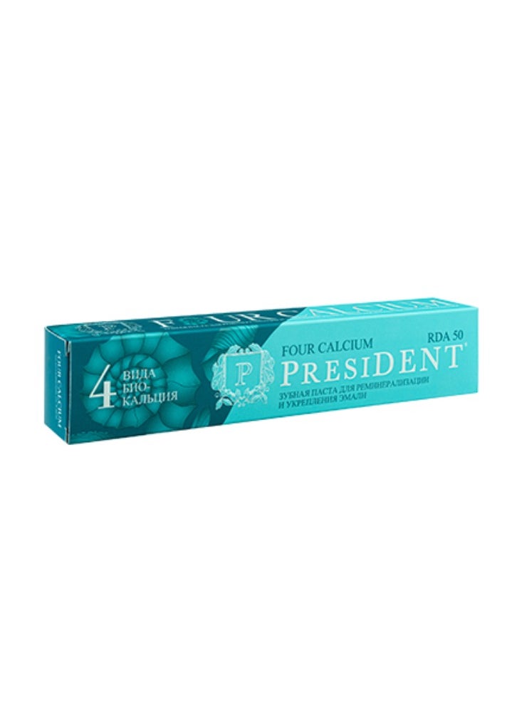 President Toothpaste with Calcium 75ml – Strengthens and Protects Teeth with the Power of Calcium