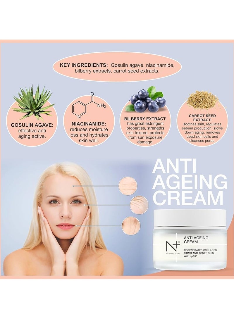 N+ Professional Anti Ageing Cream, 50G  SPF 30 - Image 4