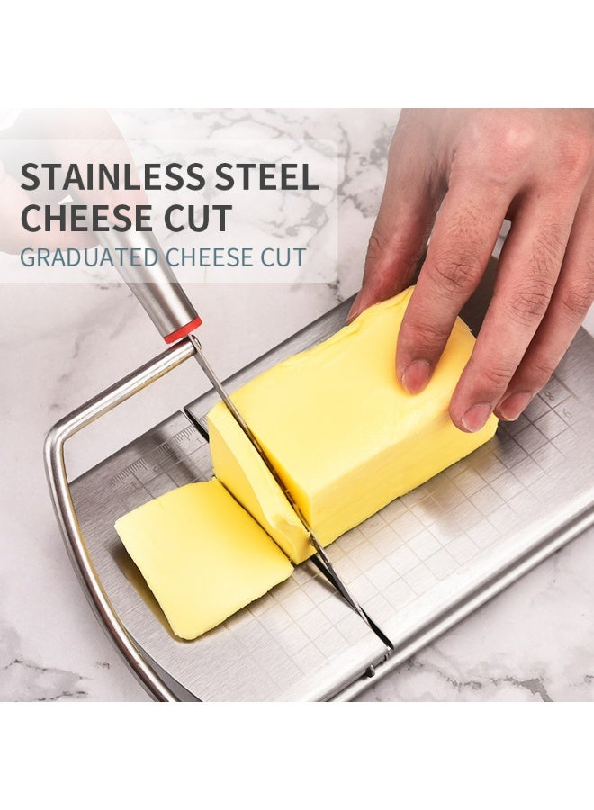 A Single Cutting Knife Featuring a Size, Designed for Cheese Slicing with an Integrated Scale Cutting Table - Ideal for Cheese And Butter Lovers - Sturdy And Accurate - an Excellent Present for Culinary Enthusiasts. - Image 5