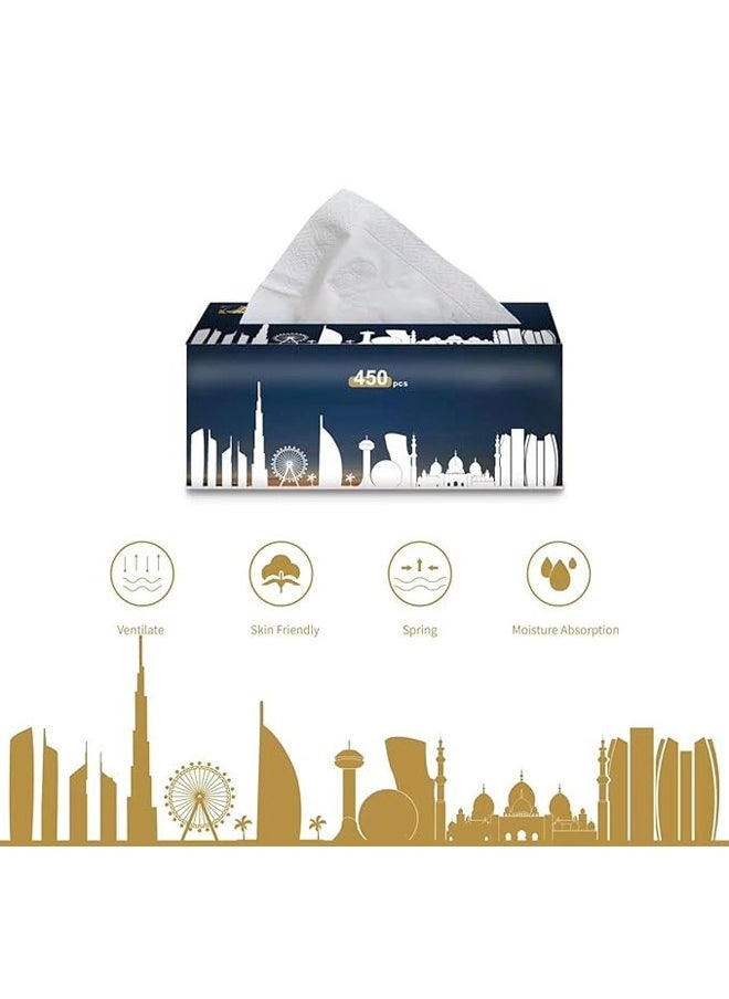 keke - Pack of 10 Premium Quality New Technology Facial Tissue 100% Raw Wood Pulp 90 Sheet X 5 Ply - Image 1