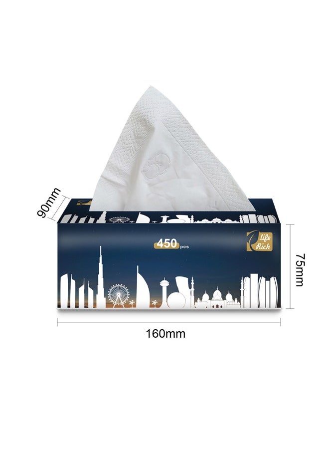 keke - Pack of 10 Premium Quality New Technology Facial Tissue 100% Raw Wood Pulp 90 Sheet X 5 Ply - Image 1