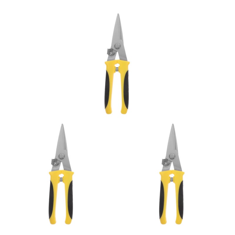 🔧 قاطع صفائح حديد أصفر من الفولاذ المقاوم للصدأ للعمال 3 قطع 7 7x2 2 بوصة - Image 5
