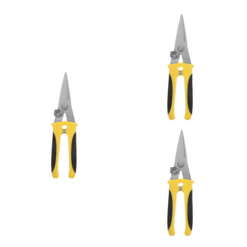 🔧 قاطع صفائح حديد أصفر من الفولاذ المقاوم للصدأ للعمال 3 قطع 7 7x2 2 بوصة - Image 4