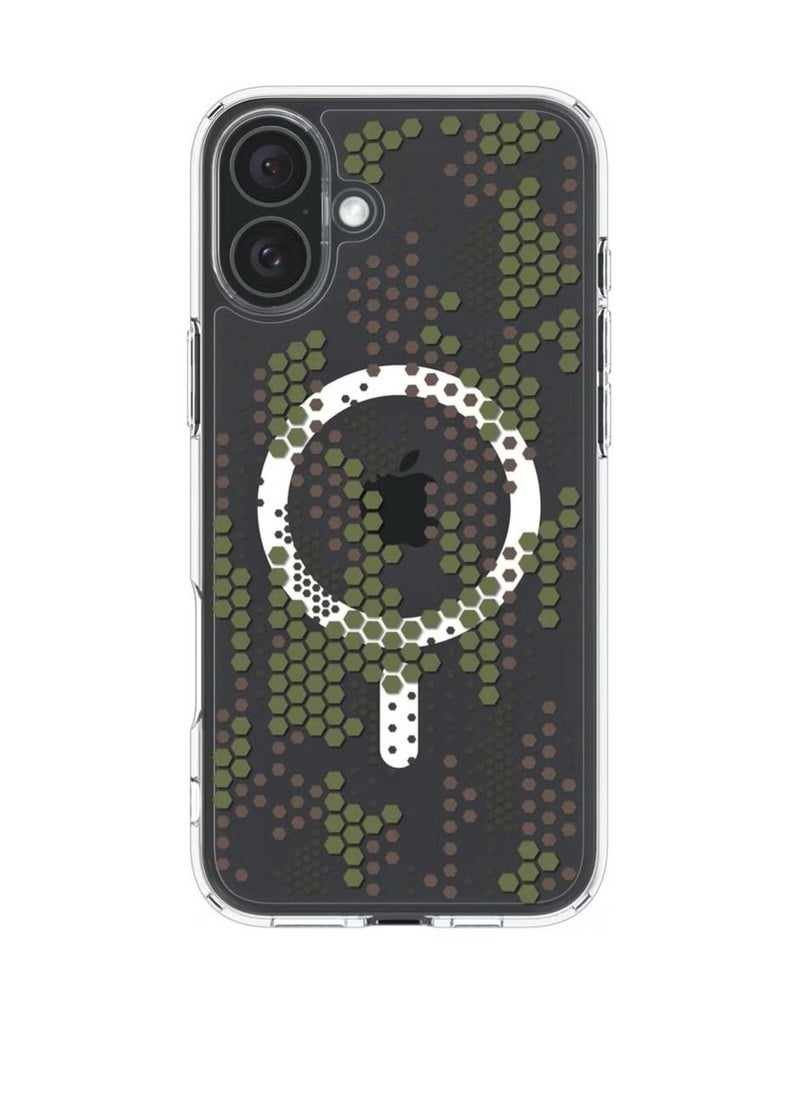 Spigen - Ultra Hybrid MagFit for iPhone 16 Case Cover with MagSafe (2024) - Digital Camo - Image 1