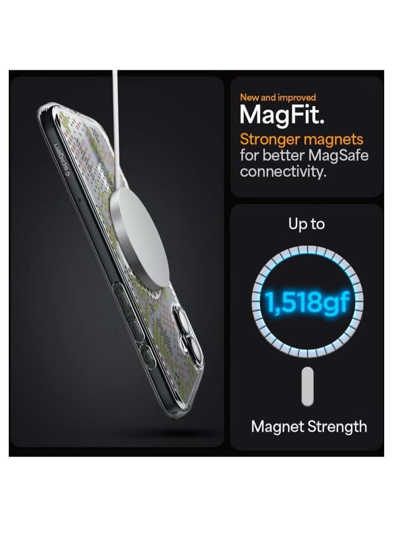 Spigen - Ultra Hybrid MagFit for iPhone 16 Case Cover with MagSafe (2024) - Digital Camo - Image 1
