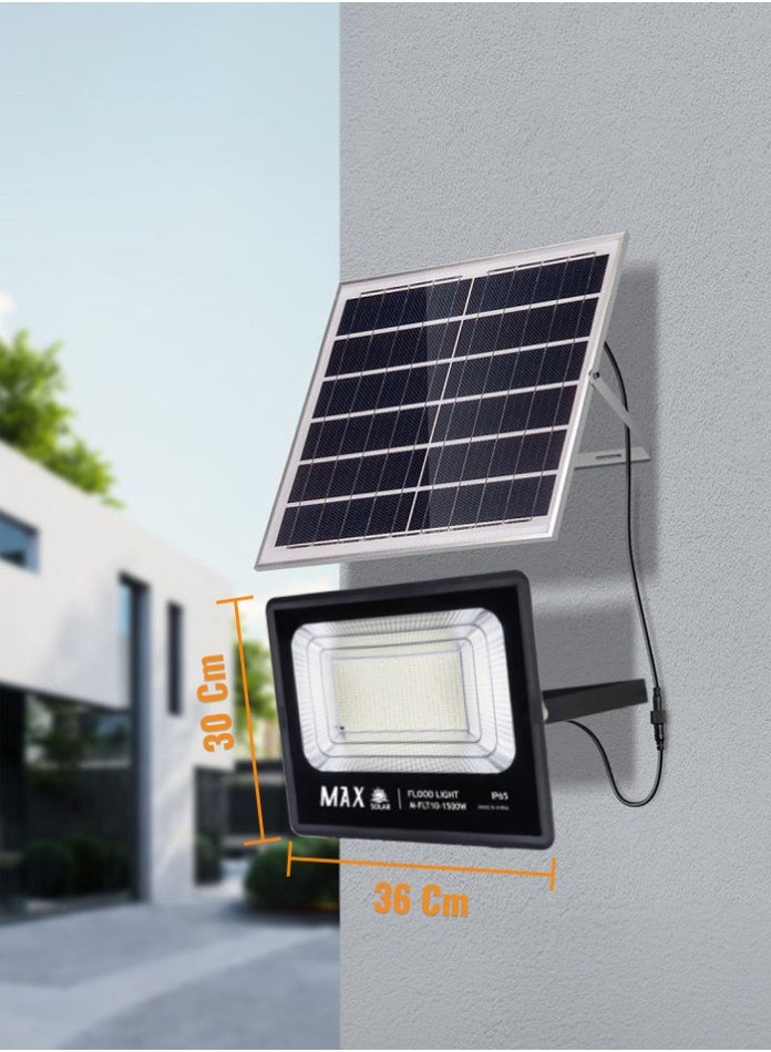 Max Solar Flood Light 430x341x101mm White Light Remote Control Outdoor Waterproof Garden Yard Park Roadside Energy Saving Security Lighting - Image 3