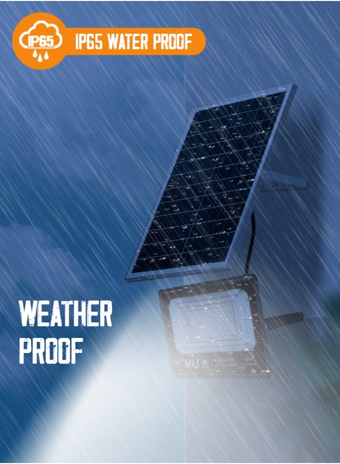Max Solar Flood Light 430x341x101mm White Light Remote Control Outdoor Waterproof Garden Yard Park Roadside Energy Saving Security Lighting - Image 5