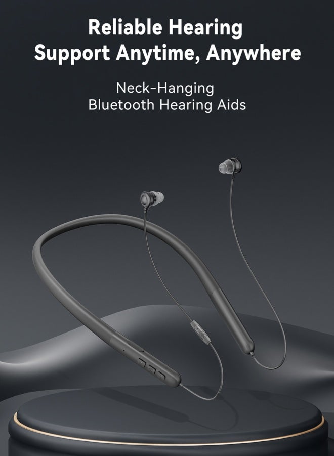 جي سي سي جوو سماعات اذن طبيه لضعف سمع سماعات أذن بلوتوث مع شريحة DSP بـ 16 قناة، صوت نقي، تصميم مريح، تدعم المكالمات والموسيقى، حتى 100 ساعة في وضع الاستعداد - Image 2