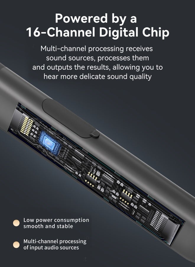 جي سي سي جوو سماعات اذن طبيه لضعف سمع سماعات أذن بلوتوث مع شريحة DSP بـ 16 قناة، صوت نقي، تصميم مريح، تدعم المكالمات والموسيقى، حتى 100 ساعة في وضع الاستعداد - Image 3