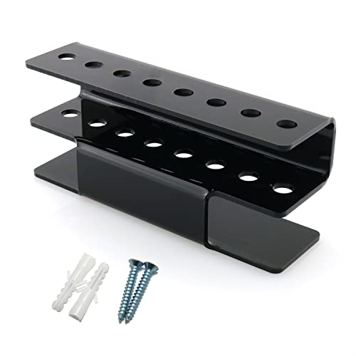 DGHAOP Acrylic Dart Holder Wall Mount Indoor Rack 17x4.5x7.3cm Black - Image 1