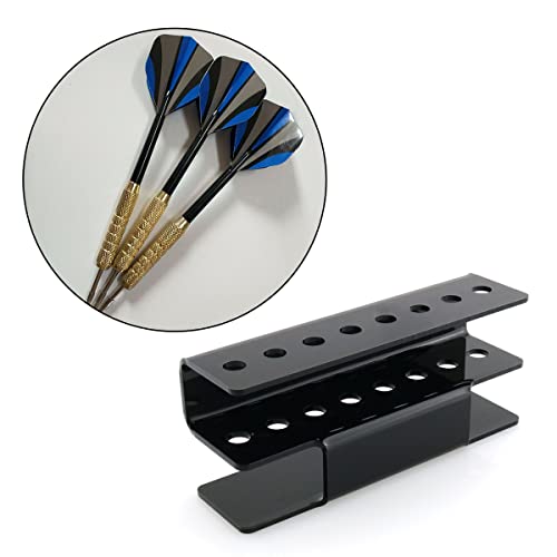 DGHAOP Acrylic Dart Holder Wall Mount Indoor Rack 17x4.5x7.3cm Black - Image 4