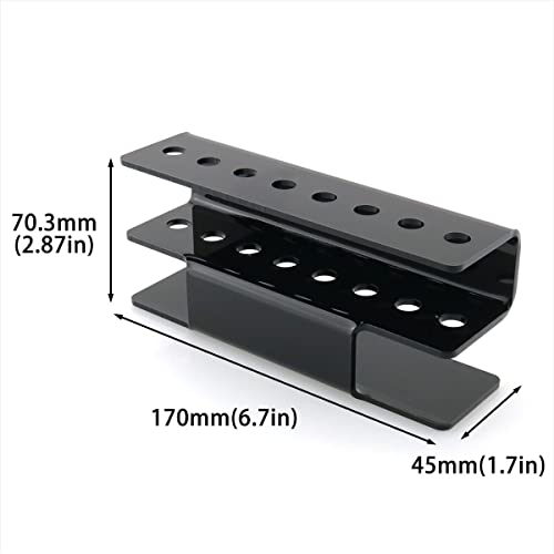 DGHAOP Acrylic Dart Holder Wall Mount Indoor Rack 17x4.5x7.3cm Black - Image 2