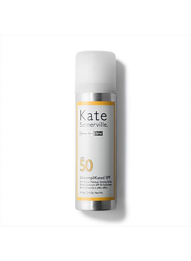 Kate Somerville UncompliKated SPF – SPF 50 Face Sunscreen and Soft Focus Makeup Setting Spray – Daily Use Skin Care with Matte Finish, 3.4 Fl Oz - Image 1