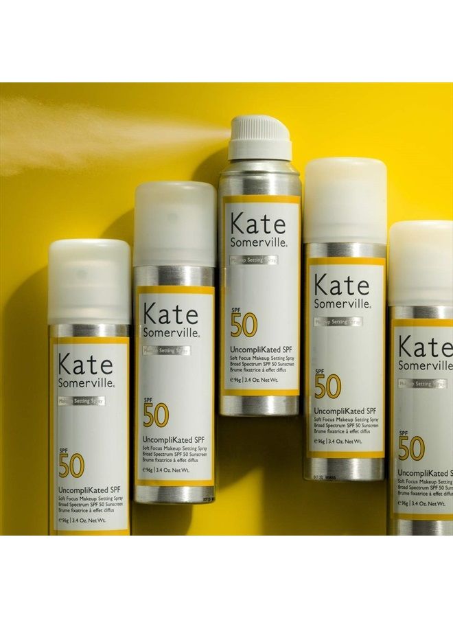 Kate Somerville UncompliKated SPF – SPF 50 Face Sunscreen and Soft Focus Makeup Setting Spray – Daily Use Skin Care with Matte Finish, 3.4 Fl Oz - Image 4