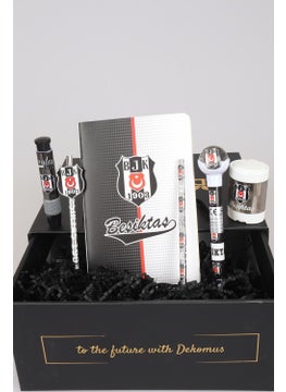 Beşiktaş Licensed Dotted Notebook, 2-Piece Pencil, Pencil Sharpener, Eraser and Versatile Tip Pencil Set  - Image 4