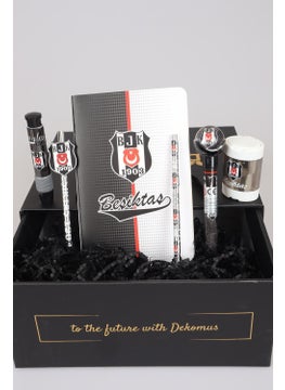 Beşiktaş Licensed Dotted Notebook, 2-Piece Pencil, Pencil Sharpener, Eraser and Versatile Tip Pencil Set  - Image 5