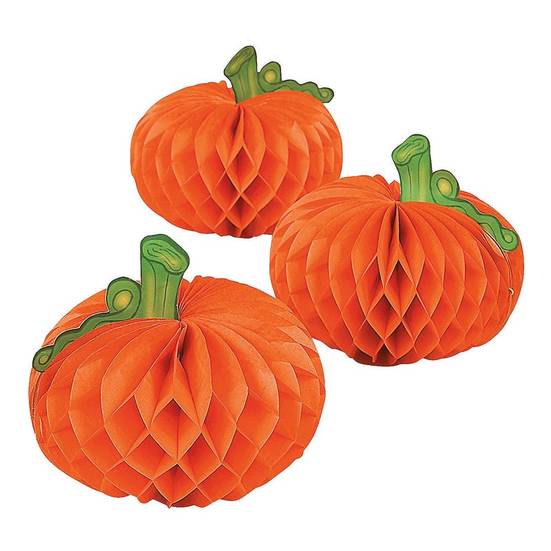 Fun Express Fun Express Pumpkin Tissue Halloween Decorations  Set of 6  Party Decor