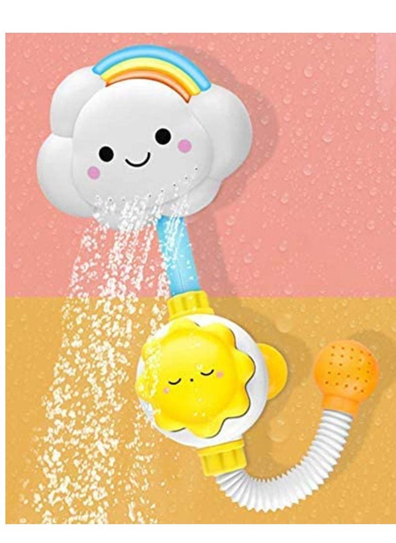 SYOSI - Bath Toys For Toddlers Baby Bath Shower Toy Bath Spray Water Shower Toy Lovely Cloud Rainbow Water Squirt Shower Faucet For Toddlers Kids Cloud Baby Bath Toys - Image 1