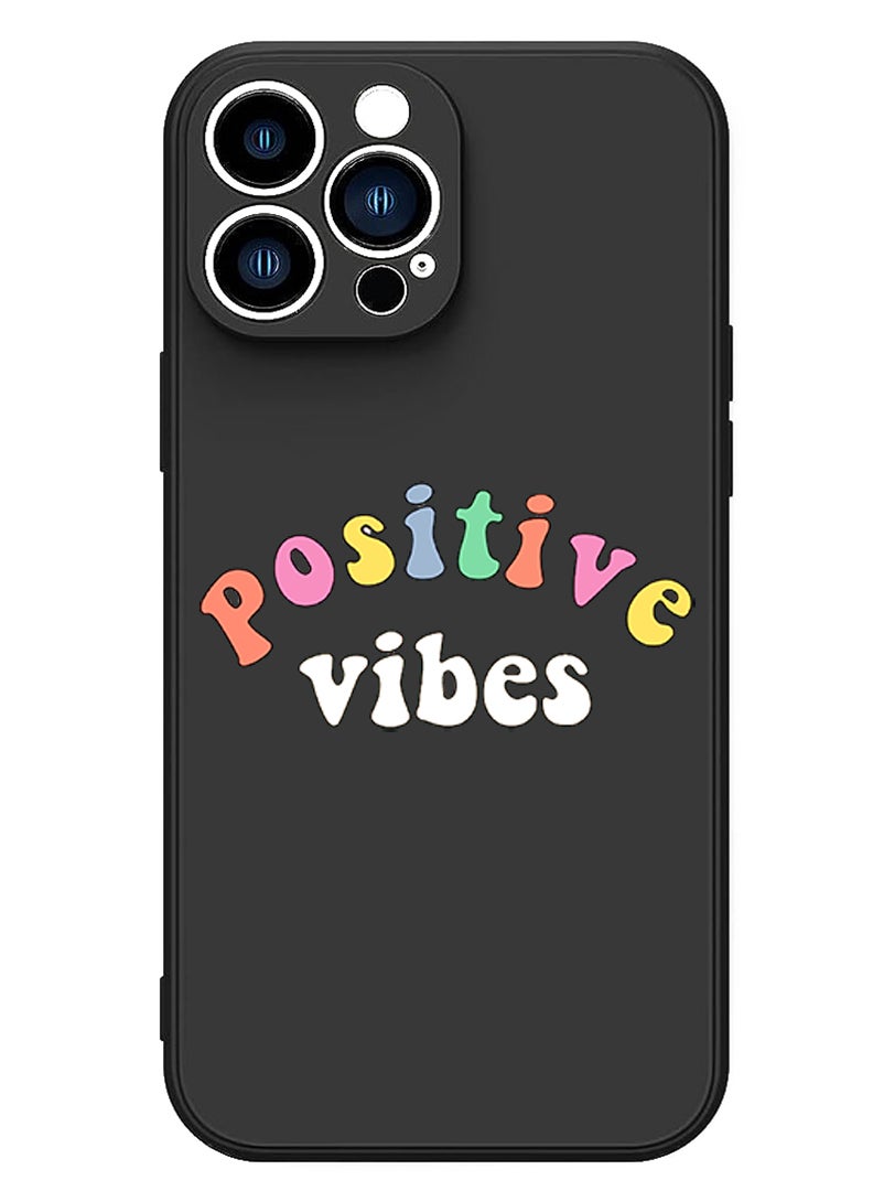 Theodor Protective Slim Fit Case Liquid Silicone Cover with Full Body Protection Anti-Scratch Shockproof Case For iPhone 14 Pro Black  - Powerpuff - Image 1