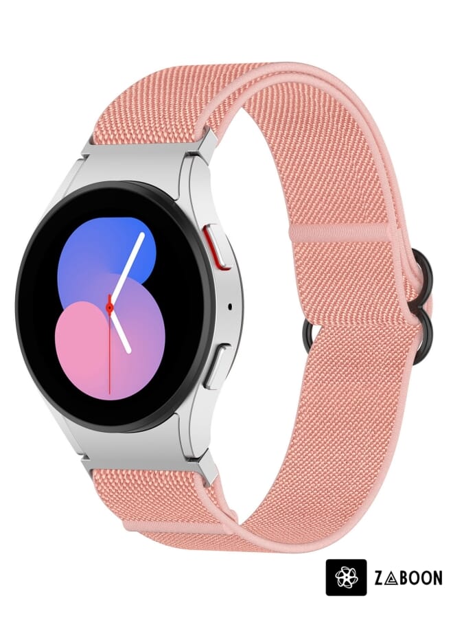 Zaboon Samsung Galaxy Watch 5 Pro 45mm Nylon Stretch Black Buckle Watch Band - Image 1