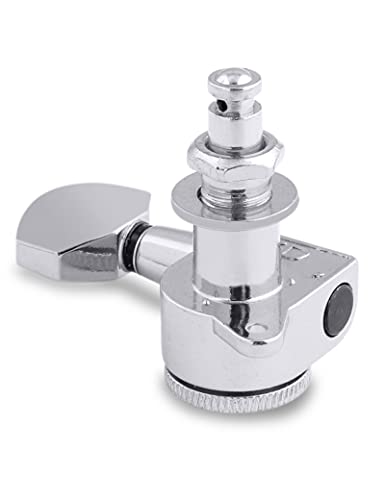 Bogart Locking Guitar String Tuning Pegs Sealed Machine Heads Tuners Tuning Keys 3 Left 3 Right for Electric Guitar or Acoustic Guitar Chrome. TP 21-CR-3L 3R-1 - Image 4