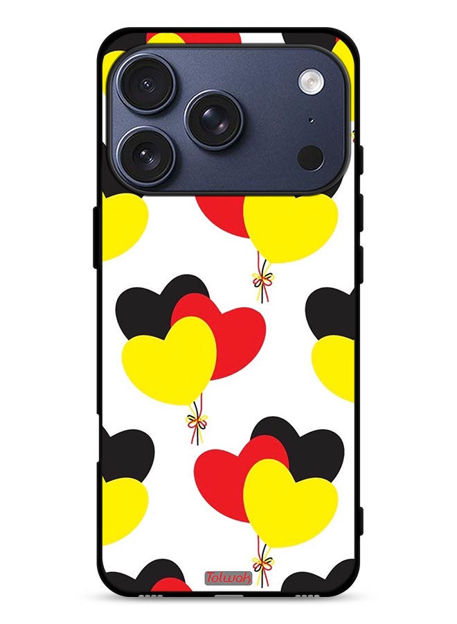 Tolwak Apple iPhone 17 Pro Protective Case Cover Three Hearts Bunch - Image 1