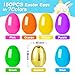 MGparty 150 Pcs Easter Eggs 236 Bright Plastic Fillable Easter Eggs Empty with 12 Golden Eggs for Easter Basket Stuffers Party Favors Egg Hunt Supplies and Easter Decorations - Image 4